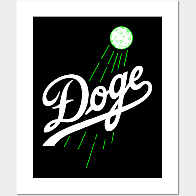 Doge To The Moon Logo Wall Art by DogeArmy